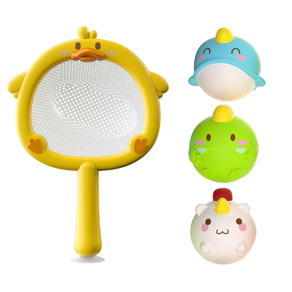 LED Light Up Toys Baby Cute Animals Bath Toy Swimming Water Soft Rubber Float Induction Luminous Duck for Kids Play Funny Gifts