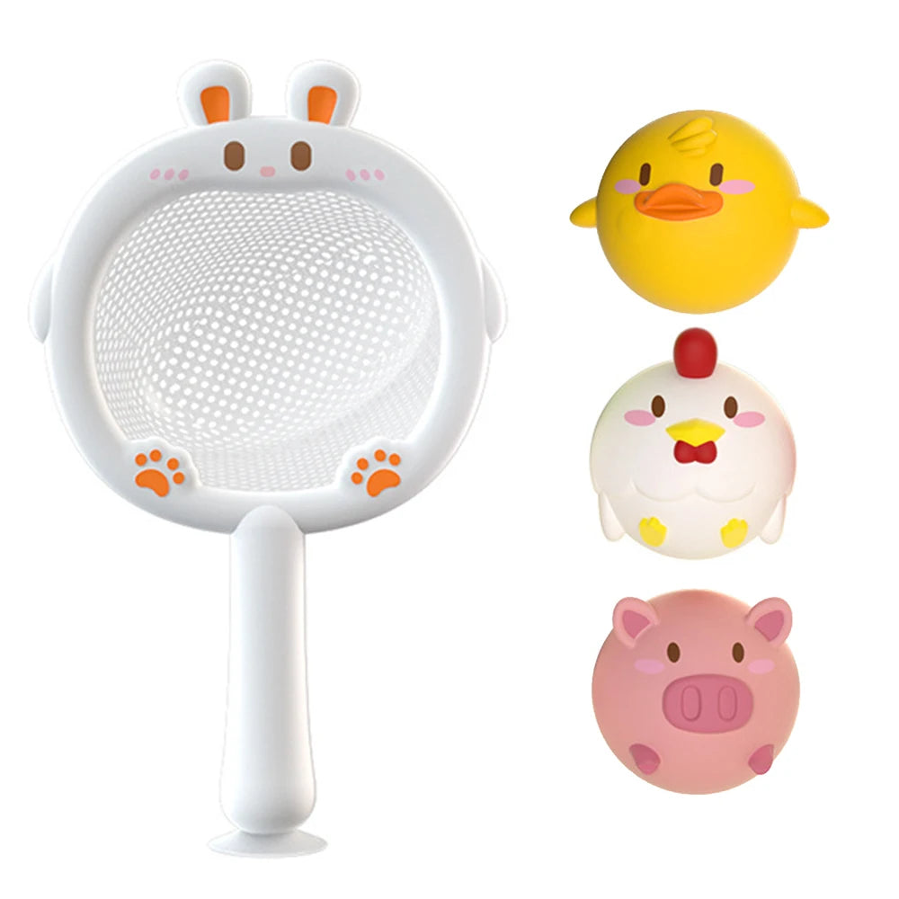 LED Light Up Toys Baby Cute Animals Bath Toy Swimming Water Soft Rubber Float Induction Luminous Duck for Kids Play Funny Gifts